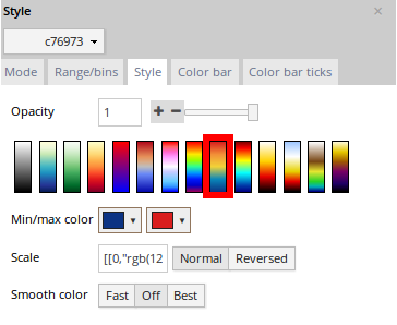 Gradient colors