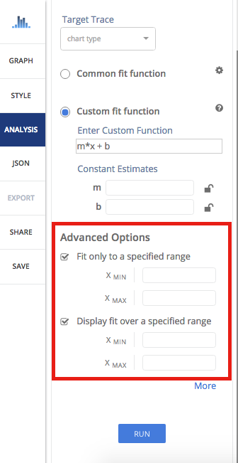 Advanced options